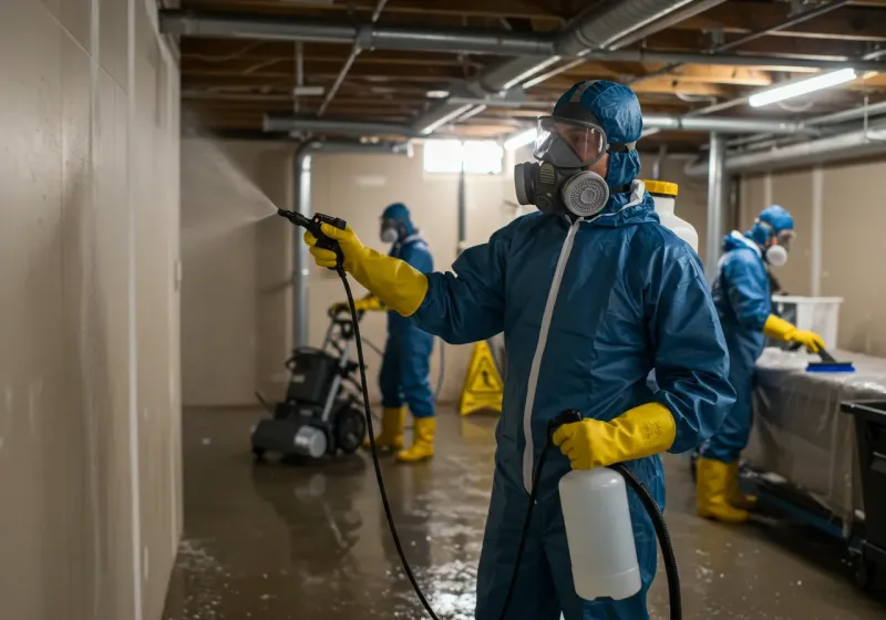 Basement Sanitization and Antimicrobial Treatment process in Galena Park, TX