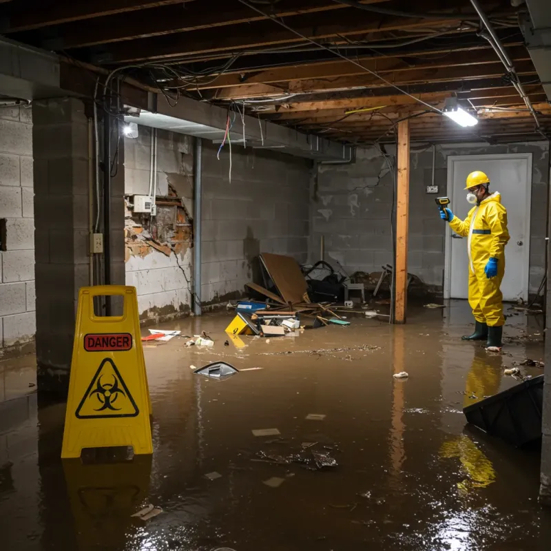 Flooded Basement Electrical Hazard in Galena Park, TX Property